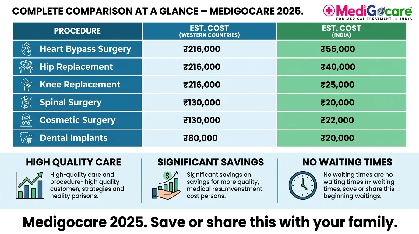 Amygdalotomy vs Deep Brain Stimulation vs VNS for PTSD — comparison infographic showing three brain surgery options in India 2025