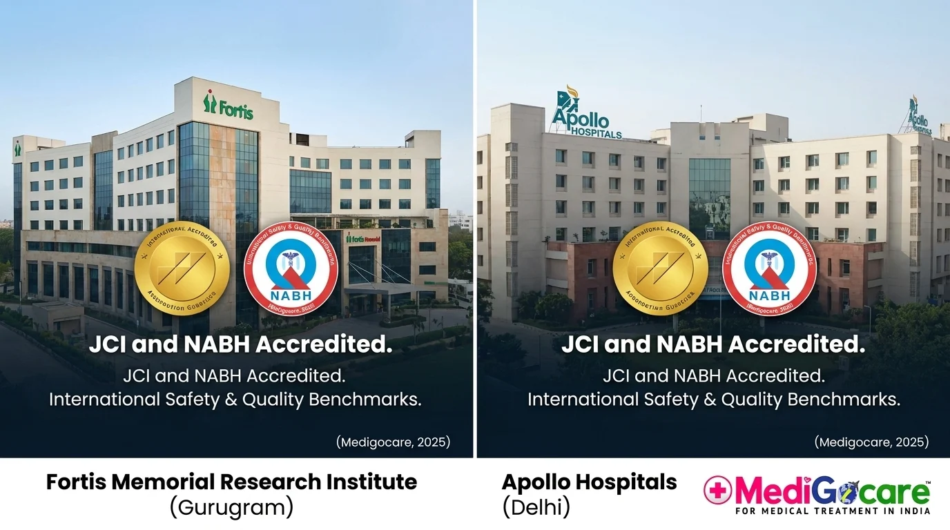 Amygdalotomy Surgery Cost in India vs USA, UK & Europe: 2025 Complete Price Guide 4 JCI and NABH accredited neurosurgery hospital India — Fortis Memorial Research Institute Gurugram, Medigocare partner