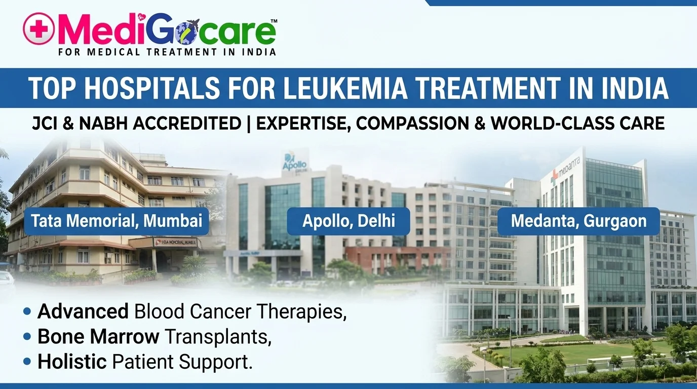 Best hospitals leukemia treatment India — Tata Memorial Mumbai Apollo Delhi Medanta Gurgaon