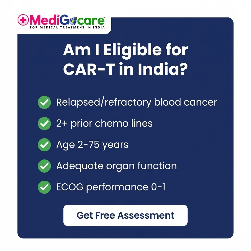 CAR-T Cell Therapy in India: The Breakthrough Blood Cancer Treatment Now Available at 70% Lower Cost 5 CAR-T cell therapy eligibility criteria India — who qualifies for treatment