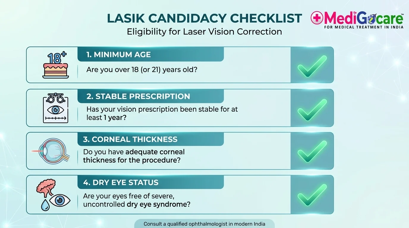 Am I a candidate for LASIK checklist