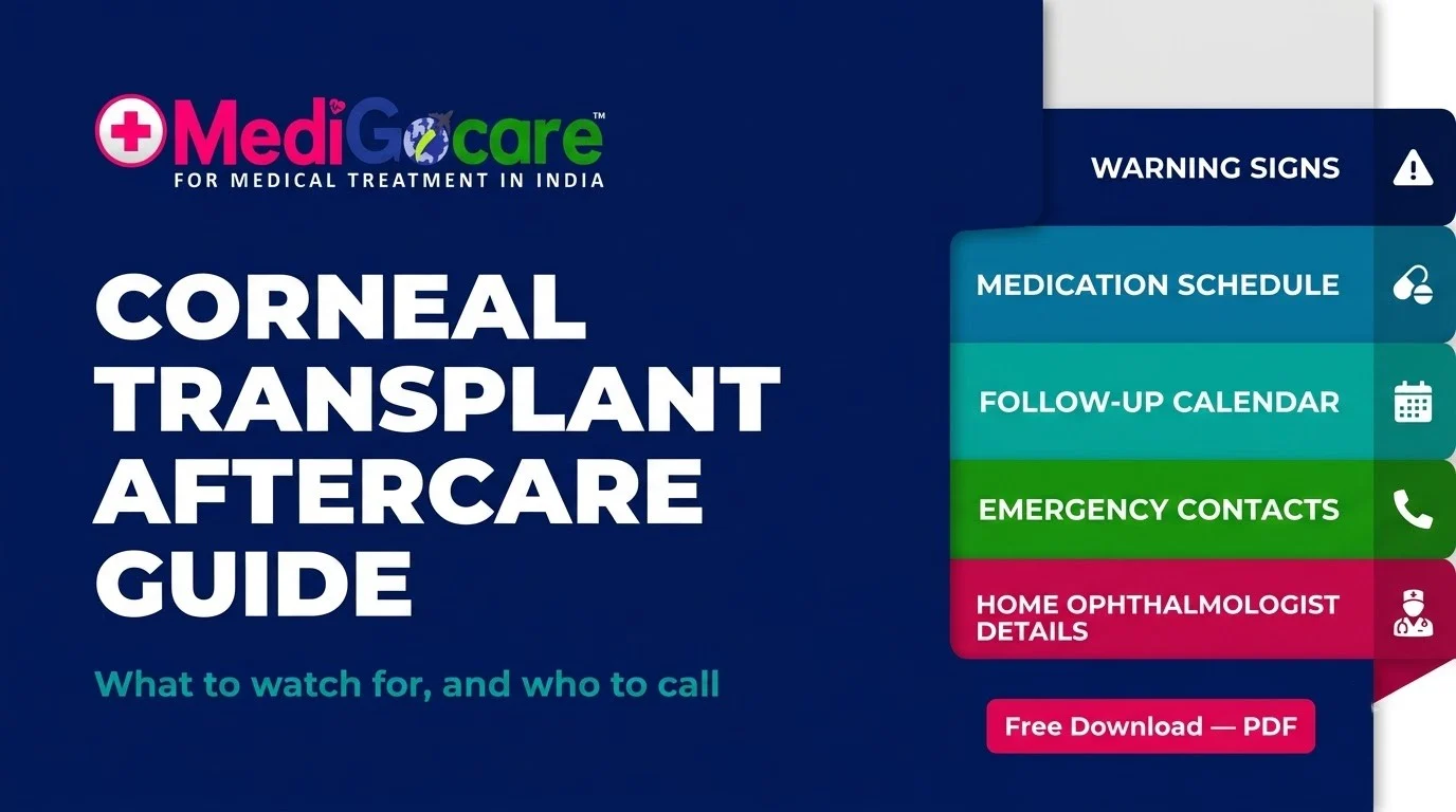 Corneal Transplant & Advanced Eye Care in India for African Patients 8 Corneal transplant aftercare guide and follow-up calendar preview
