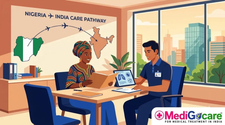 cancer treatment india nigerian patients illustration